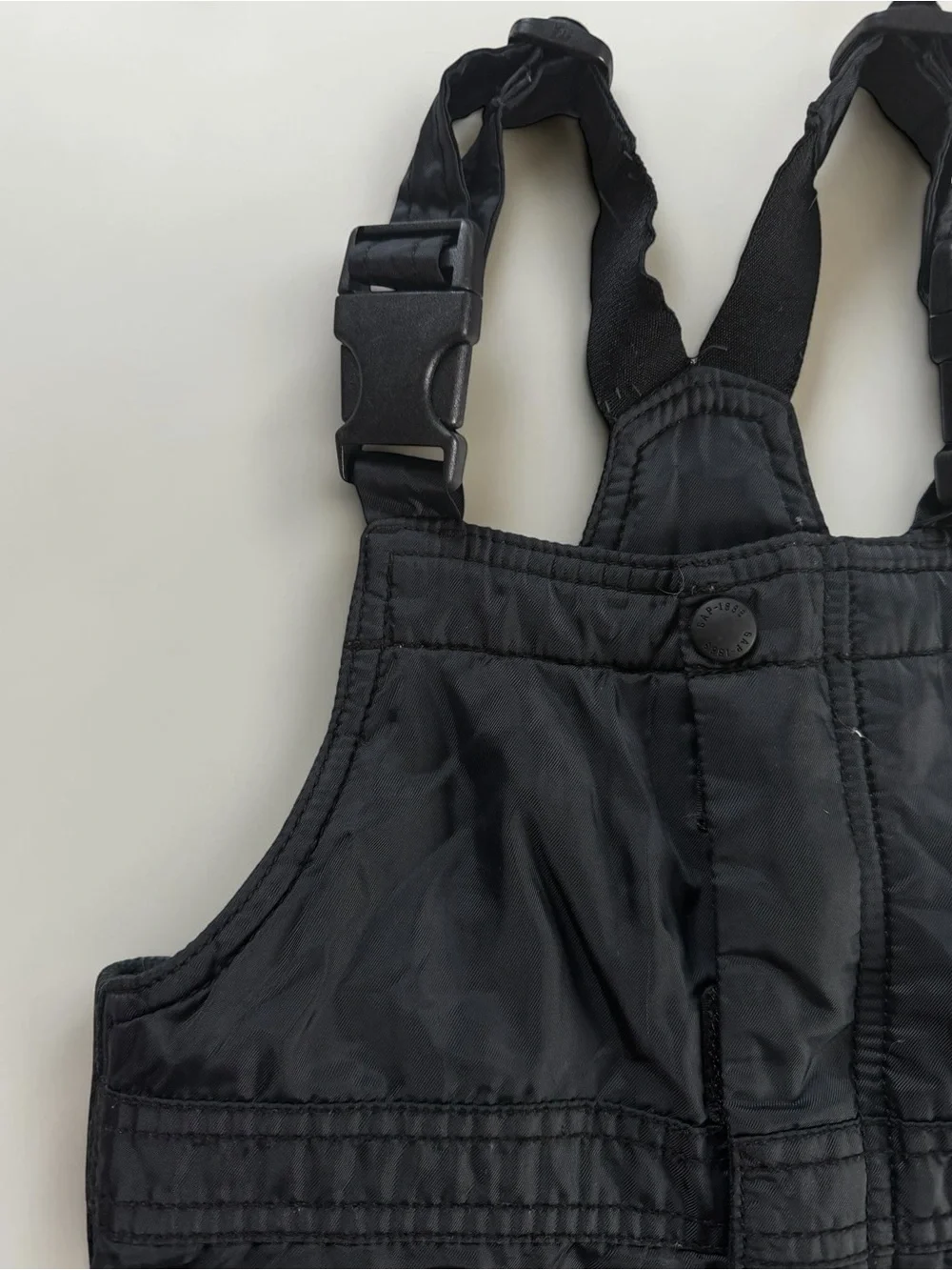 GAP VGUC Black Fleece Lined Winter Snow Ski Bibs